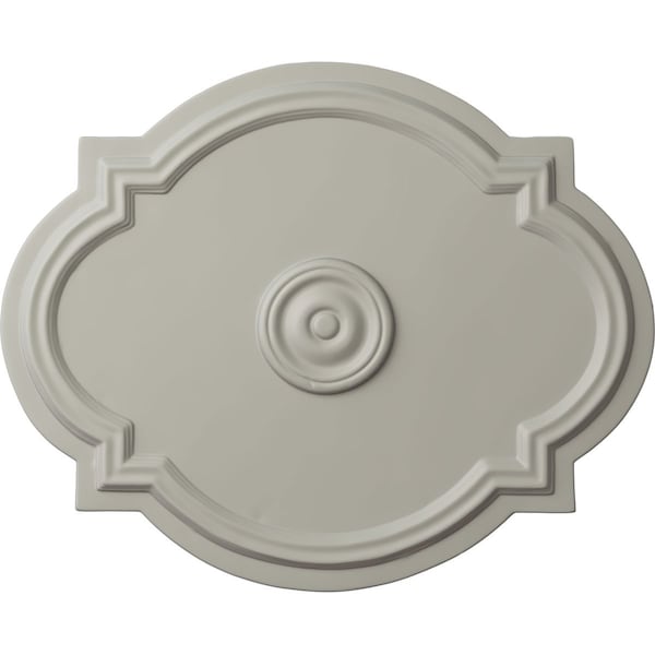 Ekena Millwork Waltz Ceiling Medallion (Fits Canopies up to 4 1/2"), 21 1/4"W x 17 3/8"H x 1"P, Pot of Cream CM21WAPCF - main